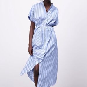 Zara | NWOT | Athena blue striped dress | Size M